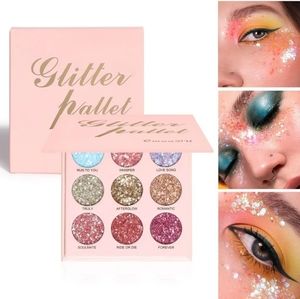 9 Color Glitter Eyeshadow Palette Eyeshadow Makeup Palettes Glitter Eyeshadow